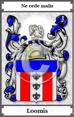 Loomis Family Crest Download (JPG)  Book Plated - 150 DPI