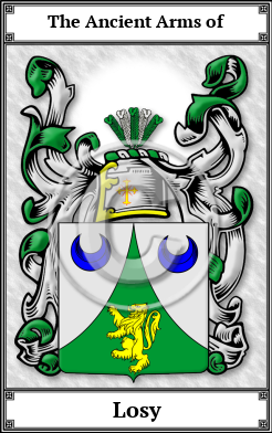 Losy Family Crest Download (JPG)  Book Plated - 150 DPI