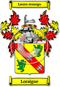 Loraigne Family Crest Download (jpg) Legacy Series - 150 DPI