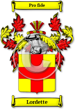 Lordette Family Crest Download (JPG) Legacy Series - 600 DPI