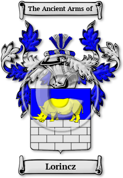 Lorincz Family Crest Download (jpg) Legacy Series - 150 DPI