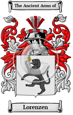 Lorenzen Family Crest Download (JPG) Heritage Series - 600 DPI