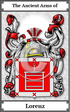 Lorenz Family Crest Download (JPG)  Book Plated - 150 DPI