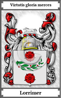 Lorrimer Family Crest Download (JPG)  Book Plated - 150 DPI