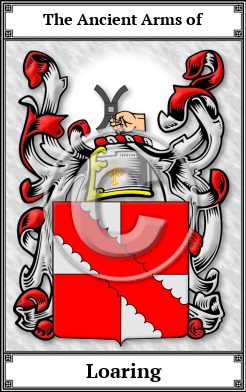 Loaring Family Crest Download (JPG)  Book Plated - 150 DPI