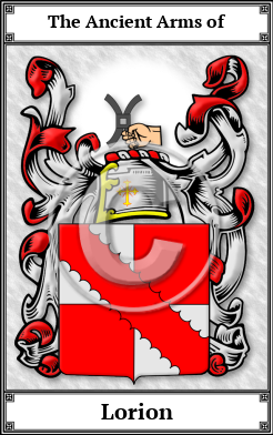 Lorion Family Crest Download (JPG)  Book Plated - 150 DPI