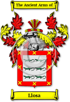 Llosa Family Crest Download (jpg) Legacy Series - 150 DPI