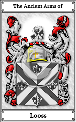 Looss Family Crest Download (JPG)  Book Plated - 150 DPI