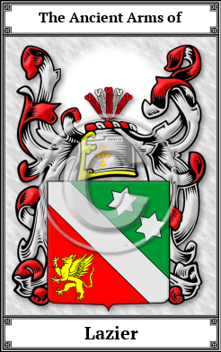 Lazier Family Crest Download (JPG) Book Plated - 600 DPI