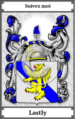 Lastly Family Crest Download (JPG)  Book Plated - 150 DPI