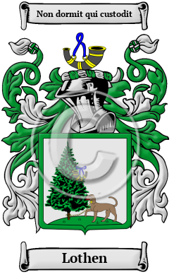 Lothen Family Crest Download (JPG) Heritage Series - 600 DPI