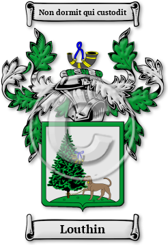 Louthin Family Crest Download (JPG) Legacy Series - 600 DPI