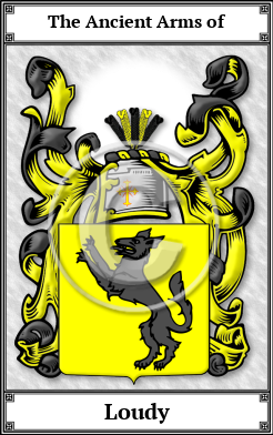 Loudy Family Crest Download (JPG)  Book Plated - 150 DPI