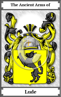 Lude Family Crest Download (JPG)  Book Plated - 150 DPI