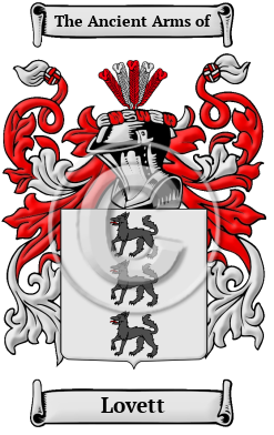 Lovett Family Crest Download (JPG) Heritage Series - 600 DPI