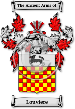 Louviere Family Crest Download (jpg) Legacy Series - 150 DPI