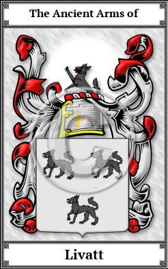 Livatt Family Crest Download (JPG) Book Plated - 600 DPI
