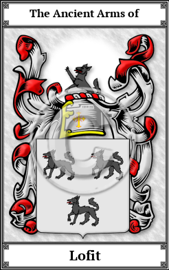 Lofit Family Crest Download (JPG)  Book Plated - 150 DPI