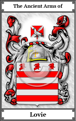 Lovie Family Crest Download (JPG) Book Plated - 600 DPI