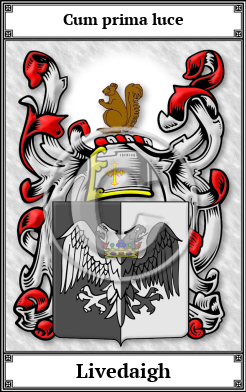 Livedaigh Family Crest Download (JPG)  Book Plated - 150 DPI