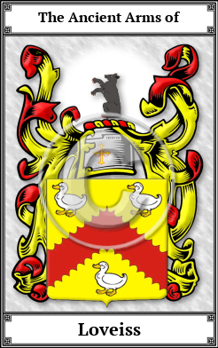 Loveiss Family Crest Download (JPG)  Book Plated - 150 DPI