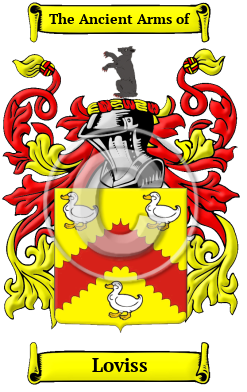 Loviss Family Crest/Coat of Arms