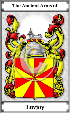 Luvjoy Family Crest Download (JPG) Book Plated - 600 DPI