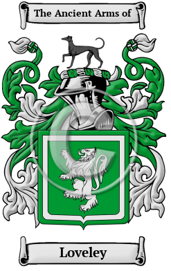 Loveley Family Crest/Coat of Arms