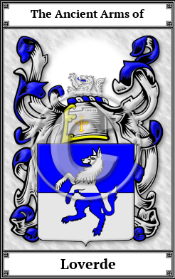 Loverde Family Crest Download (JPG)  Book Plated - 150 DPI