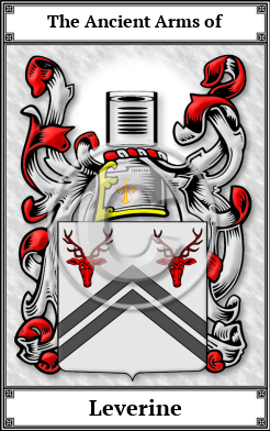 Leverine Family Crest Download (JPG)  Book Plated - 150 DPI
