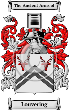 Louvering Family Crest/Coat of Arms