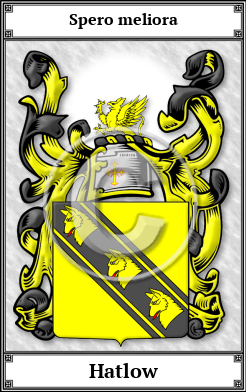 Hatlow Family Crest Download (JPG)  Book Plated - 150 DPI