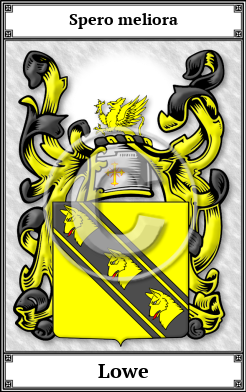 Lowe Family Crest Download (JPG)  Book Plated - 150 DPI