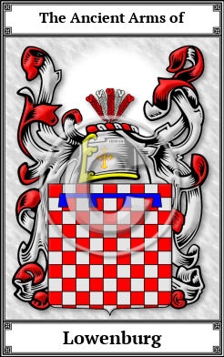 Lowenburg Family Crest Download (JPG)  Book Plated - 150 DPI