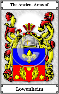 Lowenheim Family Crest Download (JPG) Book Plated - 600 DPI