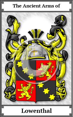 Lowenthal Family Crest Download (JPG)  Book Plated - 150 DPI