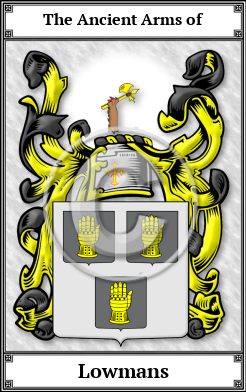 Lowmans Family Crest Download (JPG)  Book Plated - 150 DPI