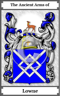 Lowne Family Crest Download (JPG) Book Plated - 600 DPI