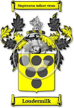 Loudermilk Family Crest Download (jpg) Legacy Series - 150 DPI