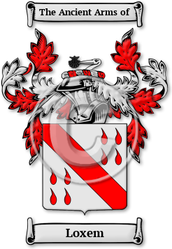 Loxem Family Crest Download (jpg) Legacy Series - 150 DPI