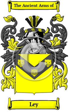 Ley Family Crest Download (JPG) Heritage Series - 600 DPI