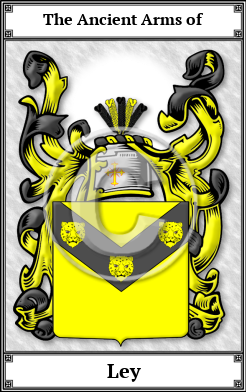 Ley Family Crest Download (JPG) Book Plated - 300 DPI