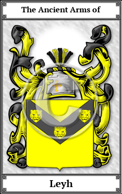 Leyh Family Crest Download (JPG)  Book Plated - 150 DPI