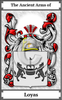 Loyas Family Crest Download (JPG)  Book Plated - 150 DPI