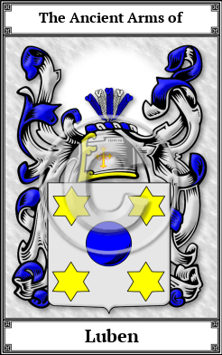 Luben Family Crest Download (JPG) Book Plated - 600 DPI