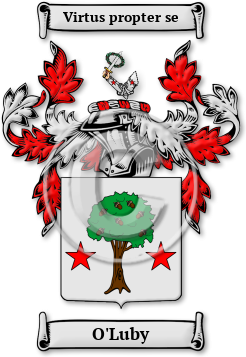 O'Luby Family Crest Download (jpg) Legacy Series - 150 DPI