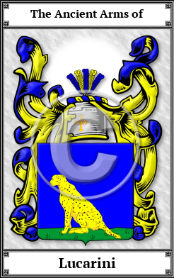 Lucarini Family Crest Download (JPG)  Book Plated - 150 DPI