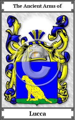 Lucca Family Crest Download (JPG)  Book Plated - 150 DPI