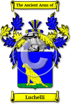 Luchelli Family Crest Download (jpg) Legacy Series - 150 DPI