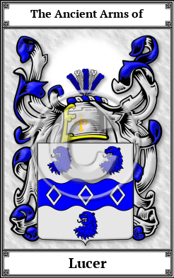 Lucer Family Crest Download (JPG)  Book Plated - 150 DPI